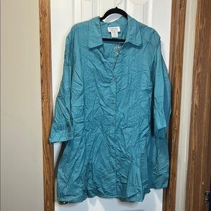 Teal Button Down Shirt